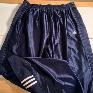 Adidas Shiny Blue Full Snap Tear Away Pants - XL